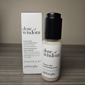 Philosophy Dose of Wisdom 30ml Bouncy Skin Reactivating Serum NWT in box